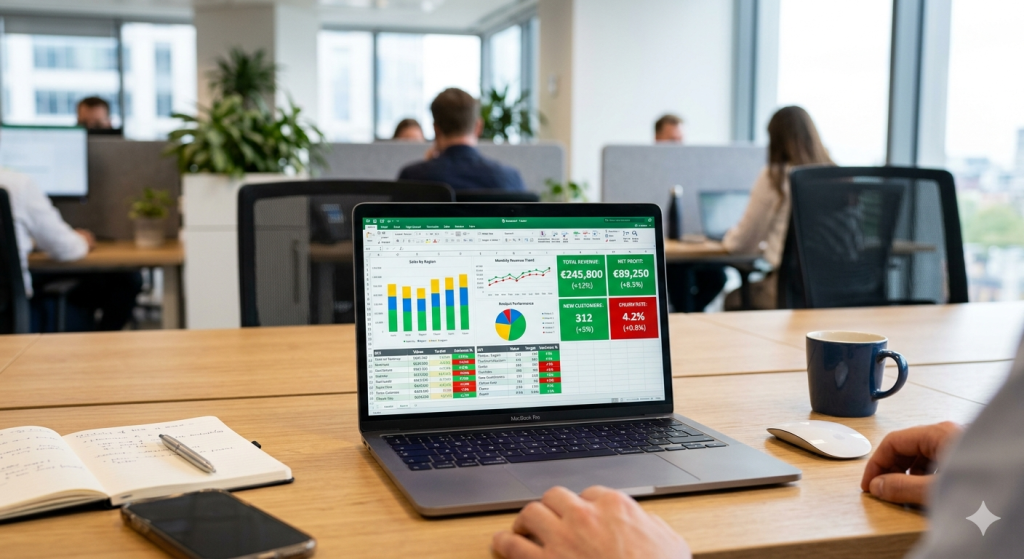 Cum să construiești un Dashboard KPI în Excel în 2 ore — ghid complet 2026