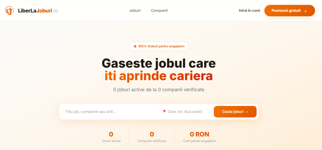 LiberLaJoburi.ro — Platforma de joburi 100% gratuită din România